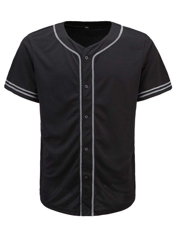 Button down baseball jersey wholesale Clearance