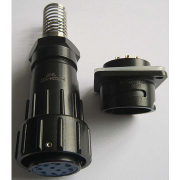 Conectores impermeables serie FQ24 con carcasa metálica, ideales para entornos húmedos. Encuentre conectores estancos FQ24 para aplicaciones industriales.
