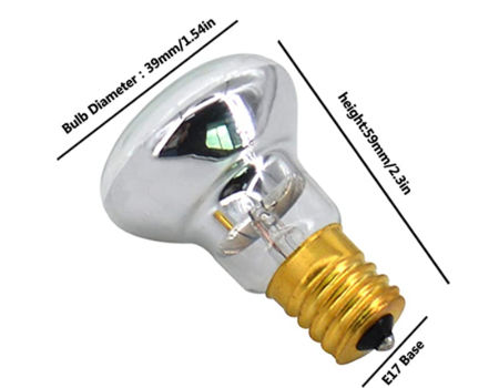 R39 E17 Replacement Light Bulb Motion Lamp 30W Reflector Type