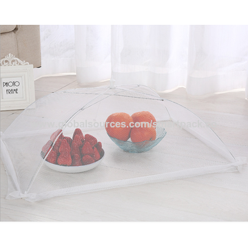 Tente de Protection Alimentaire Robuste Pliable en Maille Filet pour Protéger les Aliments des Mouches