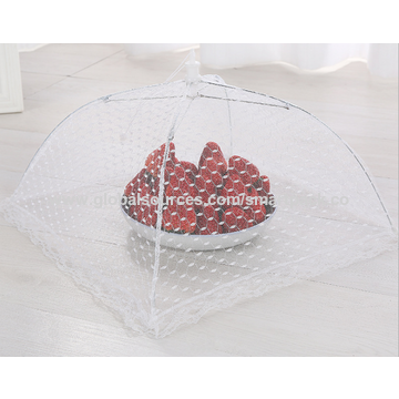 Tente de Protection Alimentaire Robuste Pliable en Maille Filet pour Protéger les Aliments des Mouches