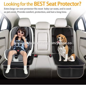 Protection Siege Voiture, Protecteur de Siège Voiture avec Poches  Organisateur, Couvre Siege Auto Confort pour Enfants