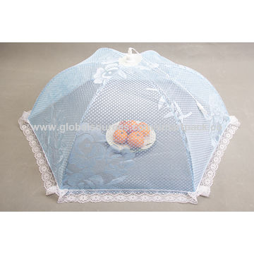 Mesh Dome Food Cover Round Splatter Screen Anti-flies Foldable