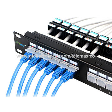 China 1U 19'' Cat.3 RJ45 Telephone Patch Panel 50 Ports Data Voice ...