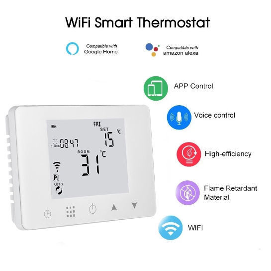 Digital Gas Boiler Thermostat 3A Weekly Programmable Room Temperature Controller 
