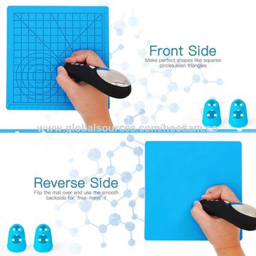 3d Printing Pen Silicone Mats With Basic Template, 3d Pen Drawing