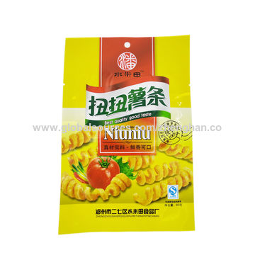 Buy Wholesale China Custom Printed Plastic French Fries Packaging Bags Chips  Packet Packaging Pouch & French Fries Packaging Bags at USD 0.08