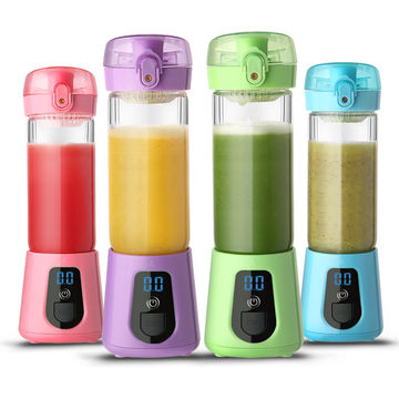 USB Rechargeable Smoothie Maker: Glass Juicer Cup