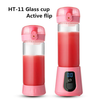 USB Rechargeable Smoothie Maker: Glass Juicer Cup
