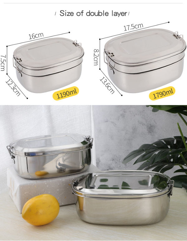 China Stainless Steel Oval Lunch Box bento box