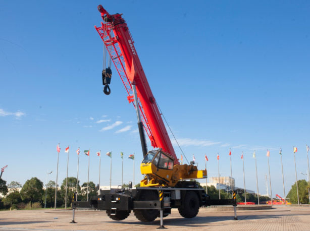 China SRC650T SANY Rough-Terrain Crane 65 Tons Lifting Capacity 5 ...