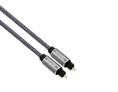 Câble audio optique Toslink mâle / mâle + adaptateur - 1m