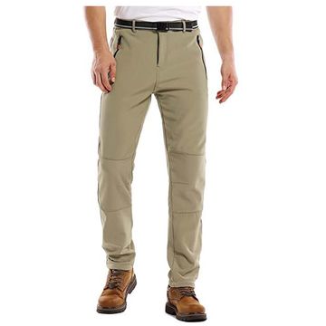 Pantalon Cargo Hiver Homme Multi-poches Doublé Polaire Regular