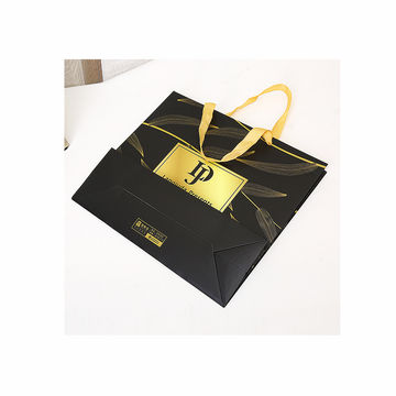 Buy Wholesale China Luxury Gold Logo Hot Foil Stamping Black Paper
