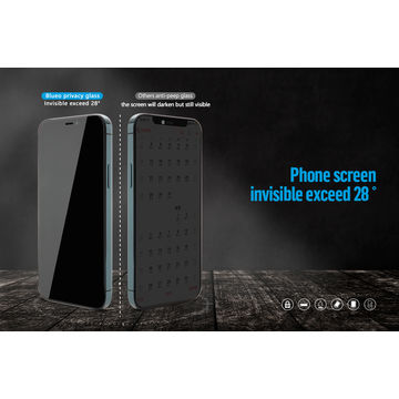 Protector de pantalla de privacidad para iPhone 11 Pro Max y Xs Max,  cubierta de vidrio templado antiespía, dureza 9H, fácil instalación