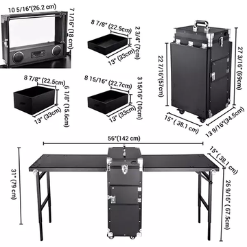 Buy Wholesale China Customized Nail Polish Organizer Case Nail Salon  Station Trolley Manicure Table With Patent & Nail Polish Organizer Case at  USD 125