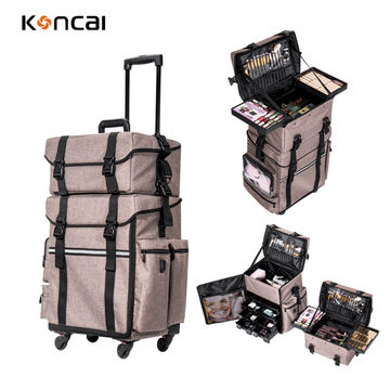 Buy Wholesale China Nylon Makeup Bags Professional Makeup Artist Rolling  Trolley Case For Travel Luggage Cosmetic Cases & Makeup Bag at USD 32.5