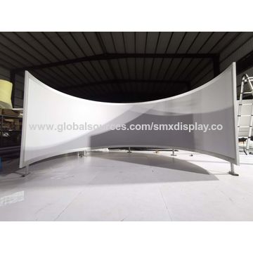 China Cylindrical 180 degrees multi projection display screen system ...