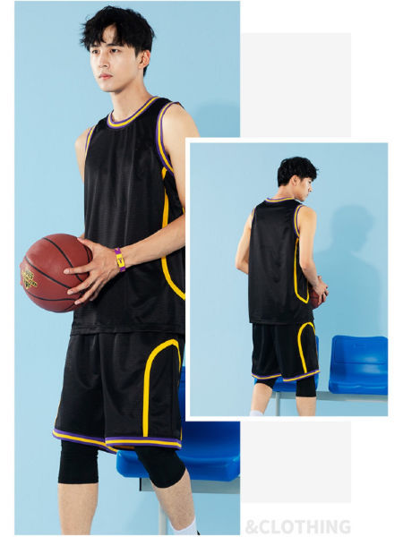 Ensemble De Maillot De Basket Pour Homme Avec Col Rond, À La Fois Fashion  Et Respirant Pour Le Sport En Plein Air, Mode en ligne