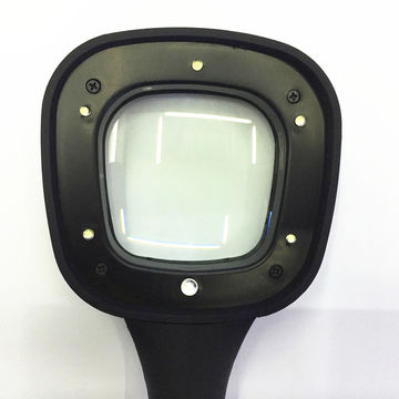 Buy Wholesale China Handheld Square Magnifying Glass With 5led1uv Lamp Glass  Magnifying Glass Th-600558 & Handheld Square Magnifying Glass at USD 1.48