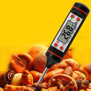 Portable Stainless Steel Probe Cooking Thermometer Baking Temperature  Measurement Food Liquid Paste Oil Temperature Milk Temperature Tea Category  Beer