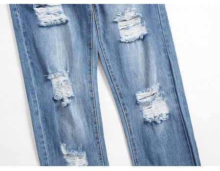 Angrid Ungrid Denim Pants Jeans Slim Ankle Length Damage Processing 23  Green Blu | eBay