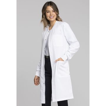 China Custom Snap Front Lab Coat Wholesale Doctor White Lab Coat Nurse ...