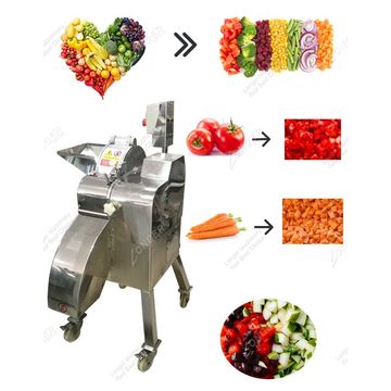 Stainless Steel Tomato Cube Cutting Machine With 3-20mm Cubes