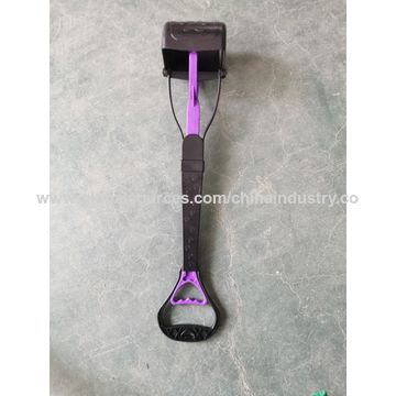 Pala Recogedora de Excrementos para Mascotas con Mango Largo Ecológica, Clip Recogedor y Soporte para Bolsas de Desechos