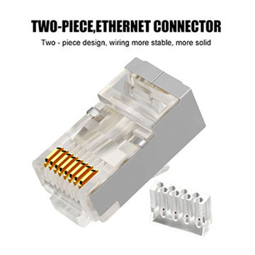 China FTP SFTP Shielded gold plated 3U rj45 cat6 connector keystone ...