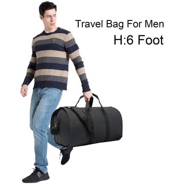 Garment Large Duffel Bag Suit Travel Bag With Shoe Pouch For Men