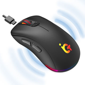 Souris Gaming IM07 Ultra-légère 6D RGB Flowing Mode Dual Filaire et Sans Fil avec Chargement Type-C