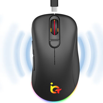 Souris Gaming IM07 Ultra-légère 6D RGB Flowing Mode Dual Filaire et Sans Fil avec Chargement Type-C