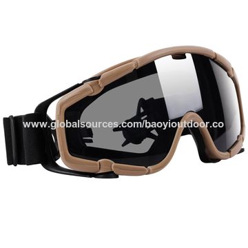 Lunettes De Sports De Plein Air Anti-poussire Coupe-vent En Plastique De  Chasse Tactique