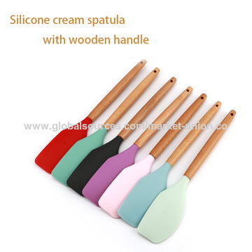 6pcs Silicone Kitchen Utensils Set Including Scraper And Oil Brush, Baking  Tool Cake Cream Spatula