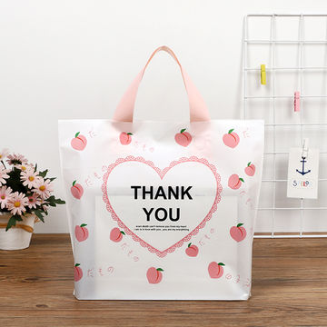 Buy Wholesale China Waterproof Clear Gift Packaging Handle Shopping Cloth  Bags Pe Pet Pp Plastic Bag & Plastic Gift Bags at USD 0.35