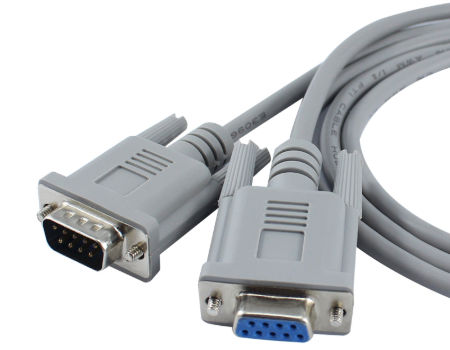 Serial Cable Male to Female Extersion DB9 9 Pin RS232 MF COM Port Wire ...