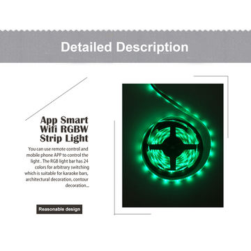 China Smd 2835 5M App Smart Wifi RGBW strip light rbg led strip with ...