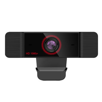 Webcam Hd 1080p Avec Micro, Audio Bidirectionnel Rotatif Pour Pc