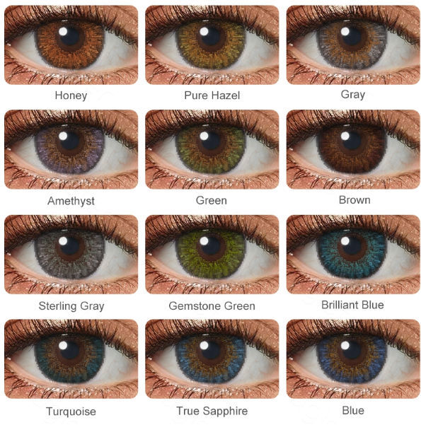 1 Pair 14.2mm Contact Lens Colored Contacts For Eyes Non Prescription Lenses  Diameter 14.2mm