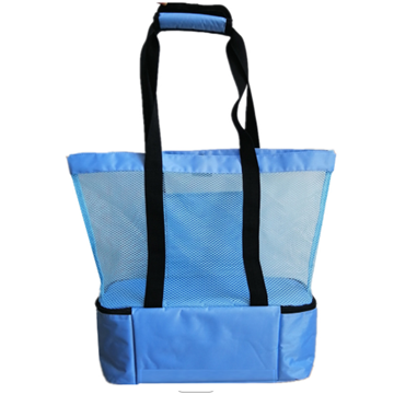 China Mesh Tote Cooler Bag, Beach Bag with Insulated Picnic Cooler ...