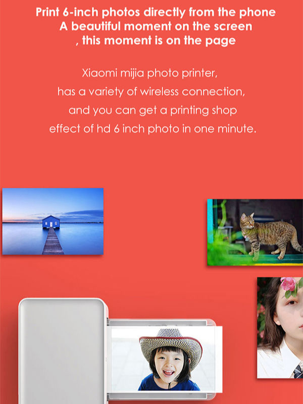 Xiaomi Mijia 6 inch Desktop Color Photo Printer