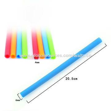 Buy Wholesale China Silicone Reusable Drinking Straws With Cleaning  Brush,bendable Drinking Draw & Reusable Silicone Straws at USD 0.09