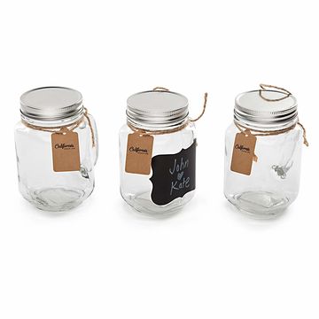 Mini Corked Glass Milk Bottle Favor Containers - 6 Pc.