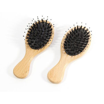 3 Pieces Mini Small Oval Hair Brush Detangling Brush Soft Bristles