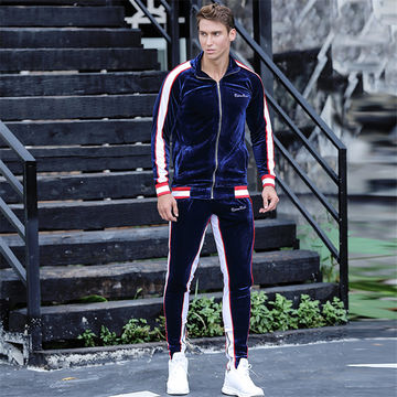 Wholesale Polyester Active Track Suit With Side Stripes From Gym