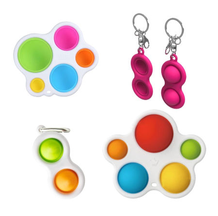 China Stress Relief Reliever toys Silicone Simple Dimple Push Bubble ...