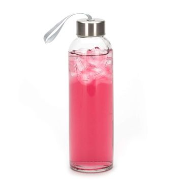 Kilner Pink Drinking Jars with Lids and Straws 14oz / 400ml