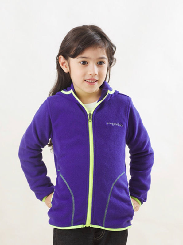 fleece jacket with elastic cuffs