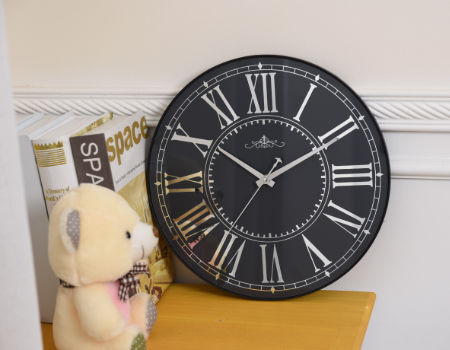 Teddy Bear Mirrored Clock 